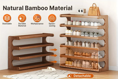 Multi-Tier Shoe Storage Rack, Compact Space-Saving Easy Assembly, Square Shelves for Entryway Dorms Apartments Home Desk Drawer    Home Decor Supply | Online Retail | ShoreShopper.com