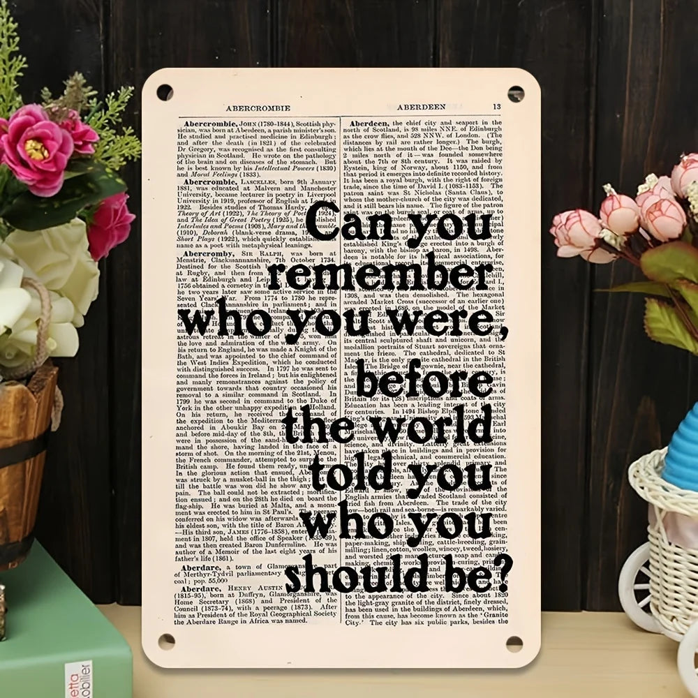Inspirational Metal Tin Sign - 8"x12" Positive Affirmation Wall Art for Home, Office & Outdoor | Durable Easy-to-Hang Decor    Home Decor Supply | Online Retail | ShoreShopper.com