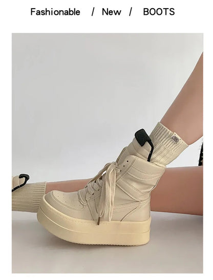 Shoes for Women Women's Ankle Boots Trendy Retro High-top Women's Shoes Fashion Casual Chunky Platform Luxury Designer Sneakers    Your Coastal Marketplace | Shoreshopper.com