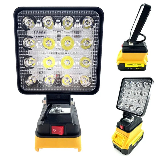 4 Inch Portable LED Work Light for Dewalt 18V 20V Lithium Battery Outdoor Lighting Work Lamp Camping Lighting Outdoor Flashlight - ShoreCo.Shop