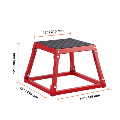 SucceBuy 12/18 Inch  Jump Box Anti-Slip Fitness Exercise Step Up Box For Home Gym Training Conditioning Strength Training    Home Decor Supply | Online Retail | ShoreShopper.com