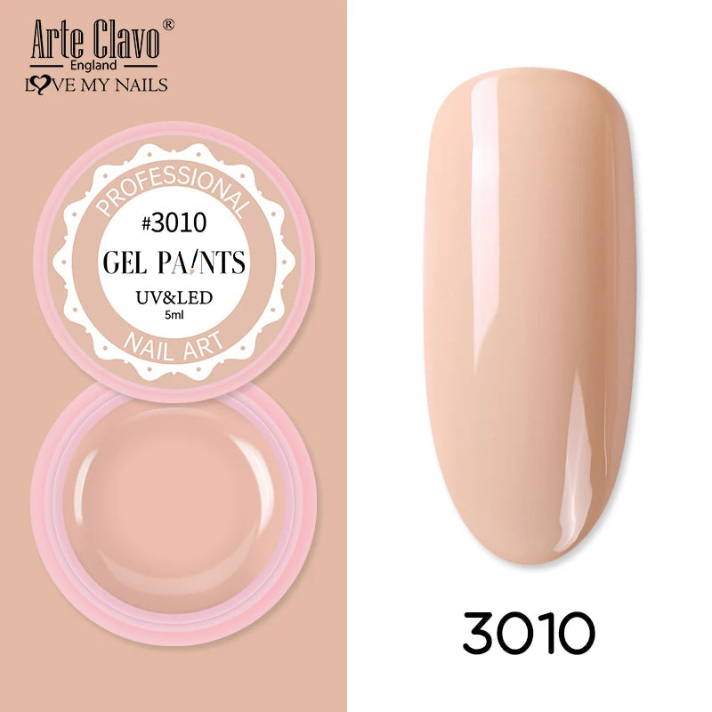 Arte Clavo Painting Gel 72 Colors 5ml Professional Nail Paint Color Gel Polish For Nail Art UV Gel Lacquer Gel Top Coat Manicure    Home Decor Supply | Online Retail | ShoreShopper.com