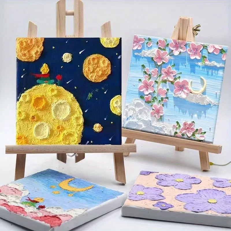 1 set of painting kit, 1 drawing board, 1 easel, 2 pens, 6 colors of paint, 1 palette, mini drawing board, acrylic paint    Home Decor Supply | Online Retail | ShoreShopper.com