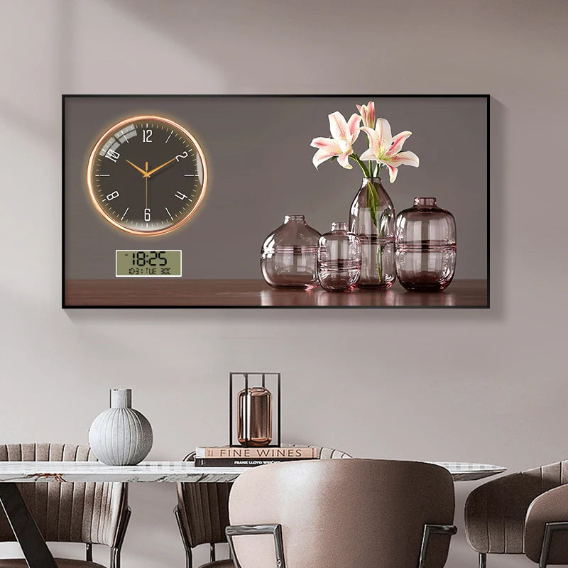 Large Size Aluminum alloy framed Artwork Wall Clock, Luxurious Muted Quartz Clock for Home Decor,living Room,bed Room Décor    Home Decor Supply | Online Retail | ShoreShopper.com