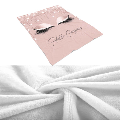 VIKAMA Sparkling Diamond Eyelash Cover Blanket Soft and Skin friendly No Hair Loss Best Friend Gift Bedroom Decoration