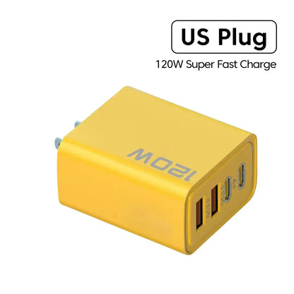 4 Ports USB C PD Charger Quick Charge 3.0 Type C USB Phone Chargers Fast Charging Adapter For iPhone 16 15 Samsung Xiaomi Huawei - ShoreCo.Shop