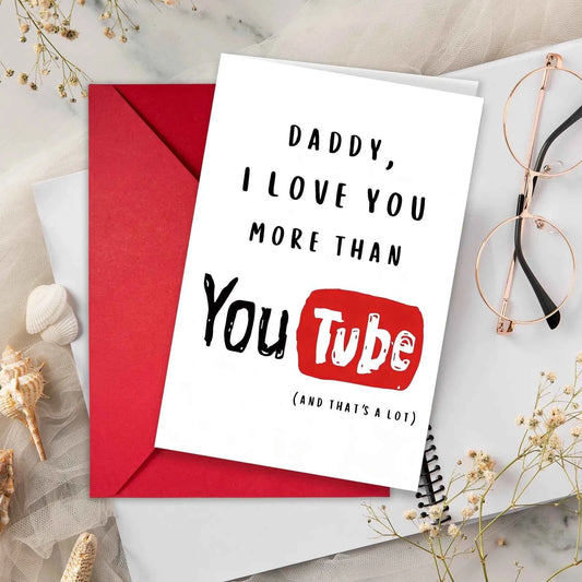 1 Father's Day greeting card envelope set for Dad's warm-hearted holiday gift card