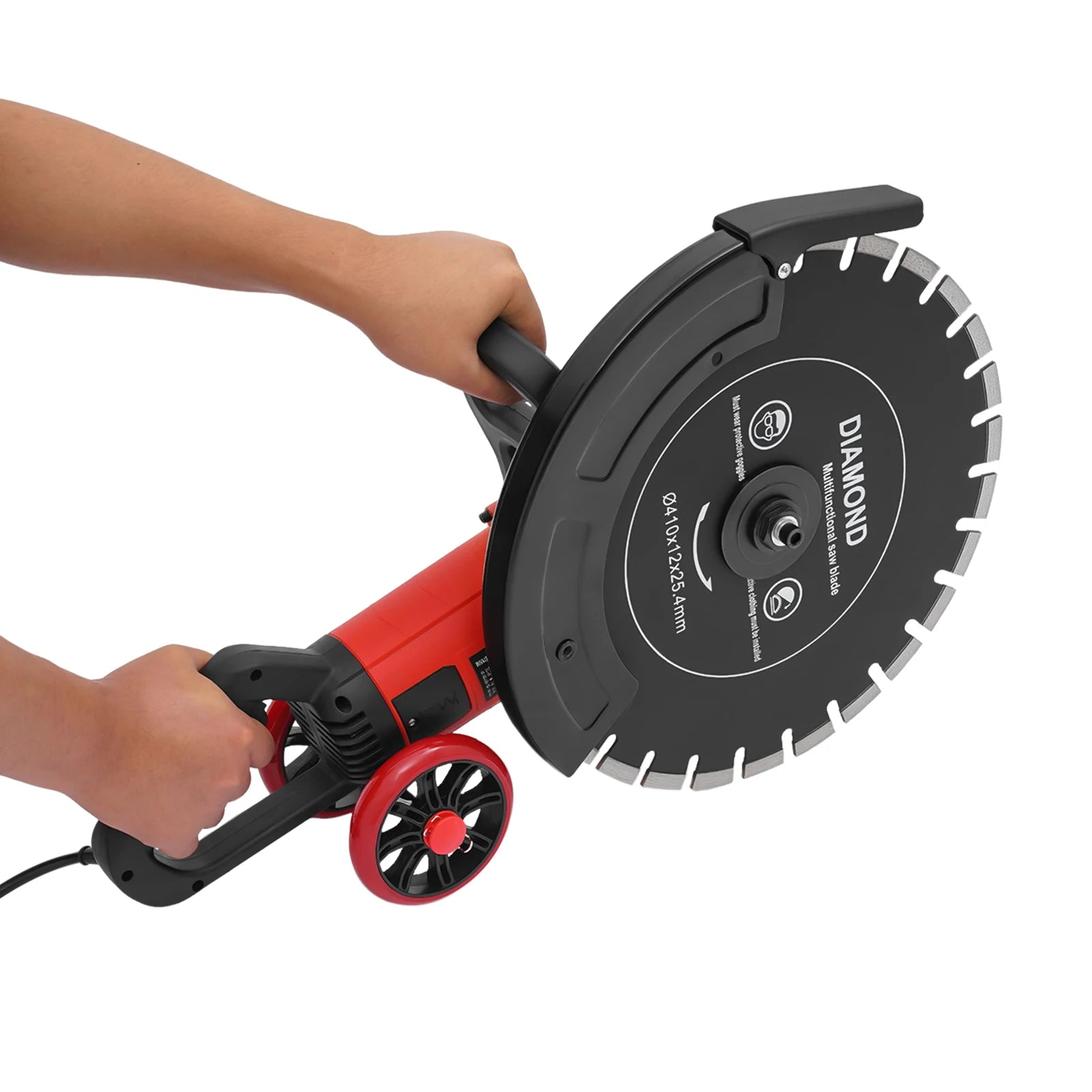 16In 4000W Electric Concrete Saw Brick Cutter Circular Saw Wall Slotting Groving with Saw Blade and Rolling Pulley 3000RPM    Home Decor Supply | Online Retail | ShoreShopper.com