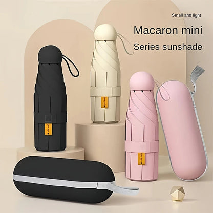 Ultralight Mini Capsule Sun Umbrella, And Compact Portable UV Protection Umbrella, Foldable Design Five-fold Sunshade    Your Coastal Marketplace | Shoreshopper.com