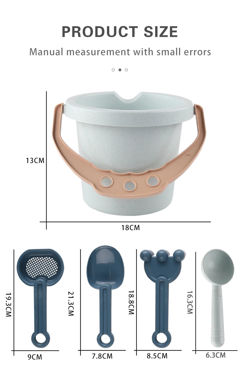9 pieces beach toys beach bucket set A bucket, filter, accessories for homemade ice cream Can make ice ball Beach travel to    Your Coastal Marketplace | Shoreshopper.com