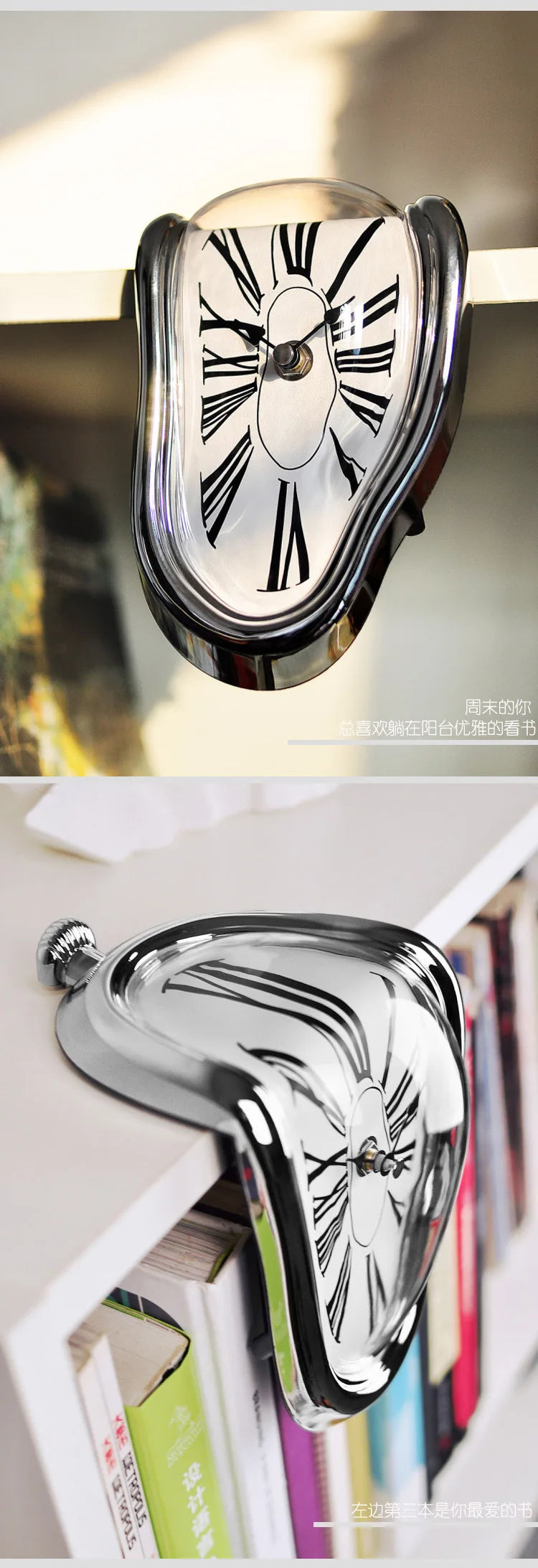 Melting Distorted Surreal Novelist Salvador Dali Style Decorative Clock    Home Decor Supply | Online Retail | ShoreShopper.com