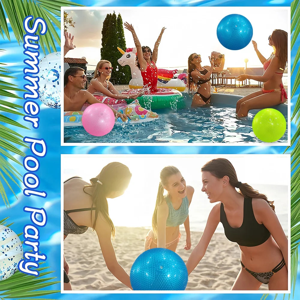 1pc Colorful Pearl Beach Ball Inflatable Beach Ball, Suitable For Beach Pool Party Games    Your Coastal Marketplace | Shoreshopper.com