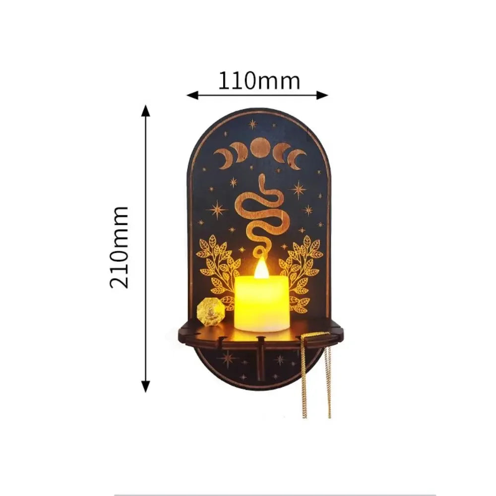 Wall Shelf Stone Wall Shelf Hand Wooden Display Stand Hanging Candle Holder Wall Decor Shelves  home decoration shelf decor    Home Decor Supply | Online Retail | ShoreShopper.com