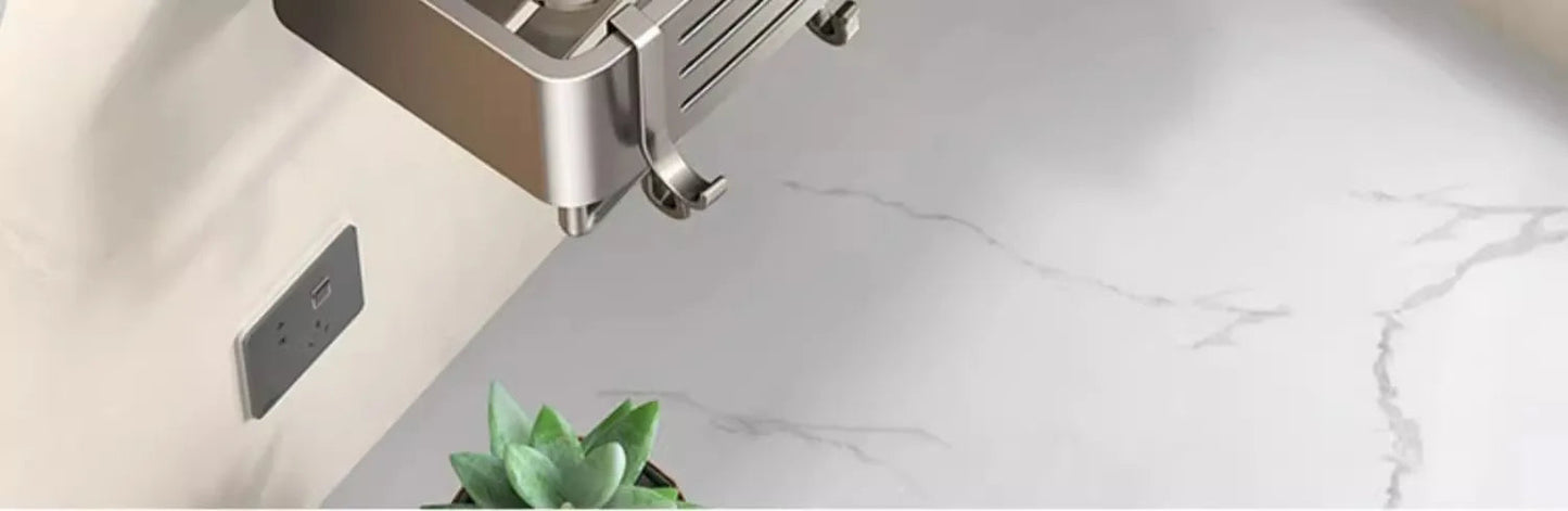 Bathroom storage shelf Bathroom toilet washstand Hand washing bathroom shower gel Wall storage shelf free of holes    Home Decor Supply | Online Retail | ShoreShopper.com