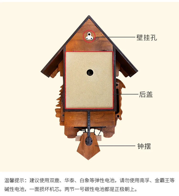 Cuckoo Luxury Wall Clocks Living Pendulum Room Large Decoration Wall Clocks Retro Wooden Home Decor Reloj De Pared MHBGZ    Home Decor Supply | Online Retail | ShoreShopper.com