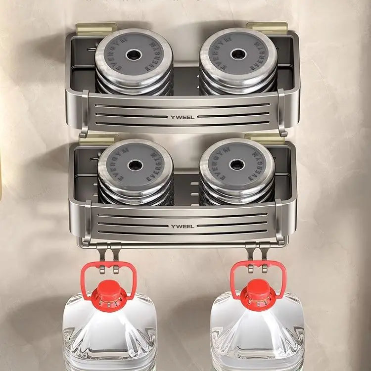 Bathroom storage shelf Bathroom toilet washstand Hand washing bathroom shower gel Wall storage shelf free of holes    Home Decor Supply | Online Retail | ShoreShopper.com