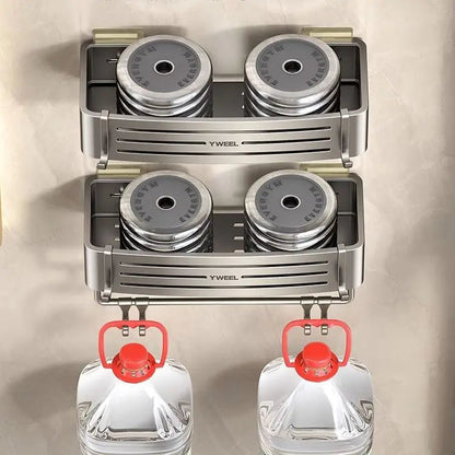 Bathroom storage shelf Bathroom toilet washstand Hand washing bathroom shower gel Wall storage shelf free of holes    Home Decor Supply | Online Retail | ShoreShopper.com