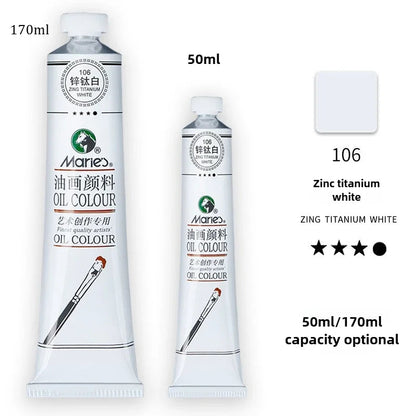 Marie's Oil Paint 170ML Oil Painting Art Creation Pigment Large Oil Paint Paint Single Commonly Used 24 Colors    Home Decor Supply | Online Retail | ShoreShopper.com