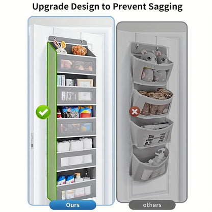 5-Shelf Hanging Storage Organizer - Behind Door, Anti-Tilt, 5 Large Capacity Pockets, Suitable for Bedroom, Bathroom    Home Decor Supply | Online Retail | ShoreShopper.com