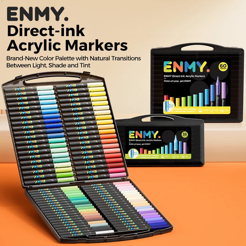 ENMY Acrylic Paint Markers Pen Soft Head Direct Liquid Graffiti Painting QuickDry Pigments Art Supplies for Felt    Home Decor Supply | Online Retail | ShoreShopper.com