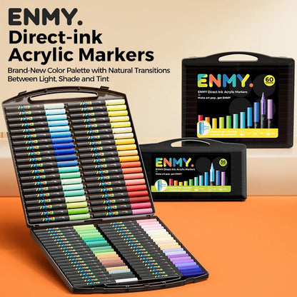 ENMY Acrylic Paint Markers Pen Soft Head Direct Liquid Graffiti Painting QuickDry Pigments Art Supplies for Felt    Home Decor Supply | Online Retail | ShoreShopper.com