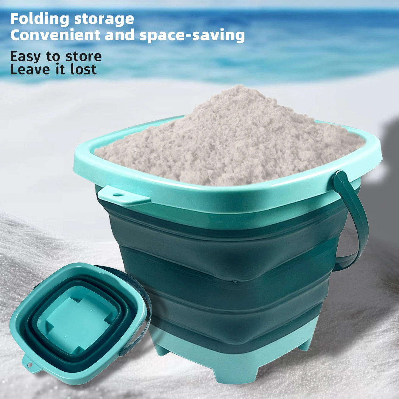 Beach sand toy for children, small extensionable water bucket with multiple functions and portability, suitable for baby sand pl    Your Coastal Marketplace | Shoreshopper.com