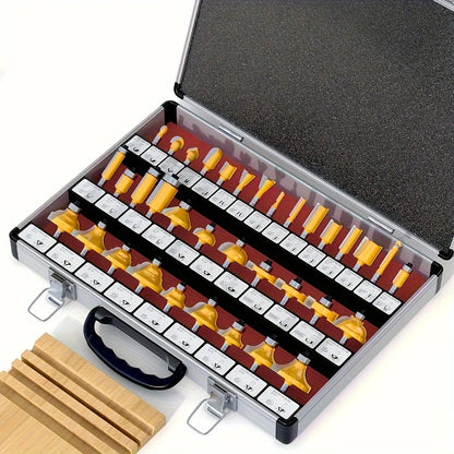 35 Pieces/Set Carbide Tipped Router Bits, 1/4 Inch Shanks, Woodworking Router, Premium Woodworking Router Bit Set, Carbide Tippe    Home Decor Supply | Online Retail | ShoreShopper.com