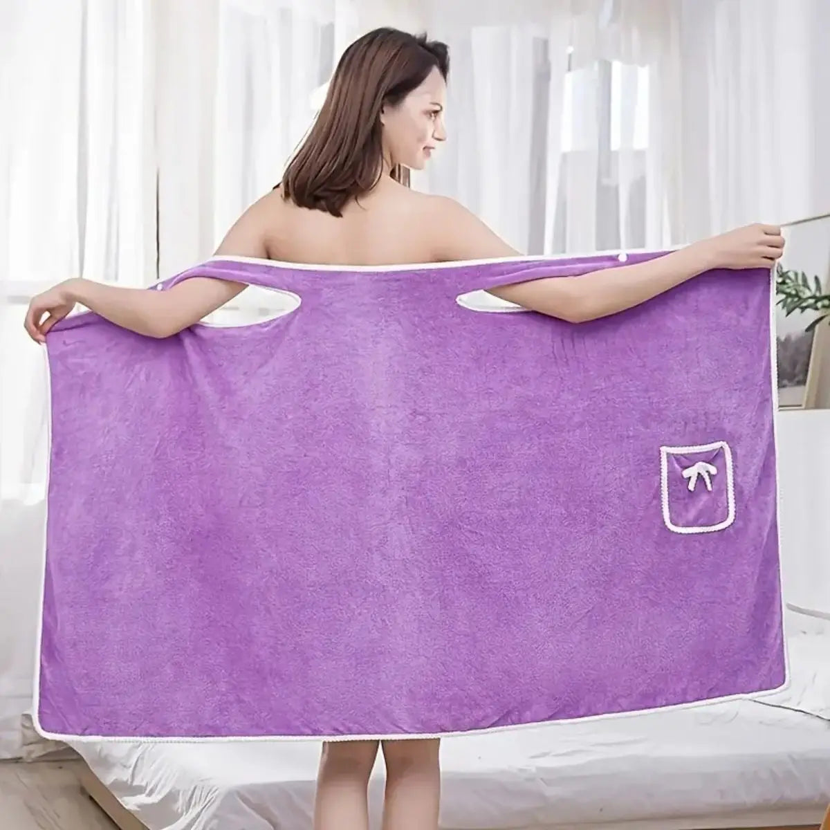  Women's Wearable Towel Skirt - Fast Drying Bath Robe Wrap for Beach, Spa, Shower & Gym | Multi-Purpose Bath Towel and Cover Up    Your Coastal Marketplace | Shoreshopper.com