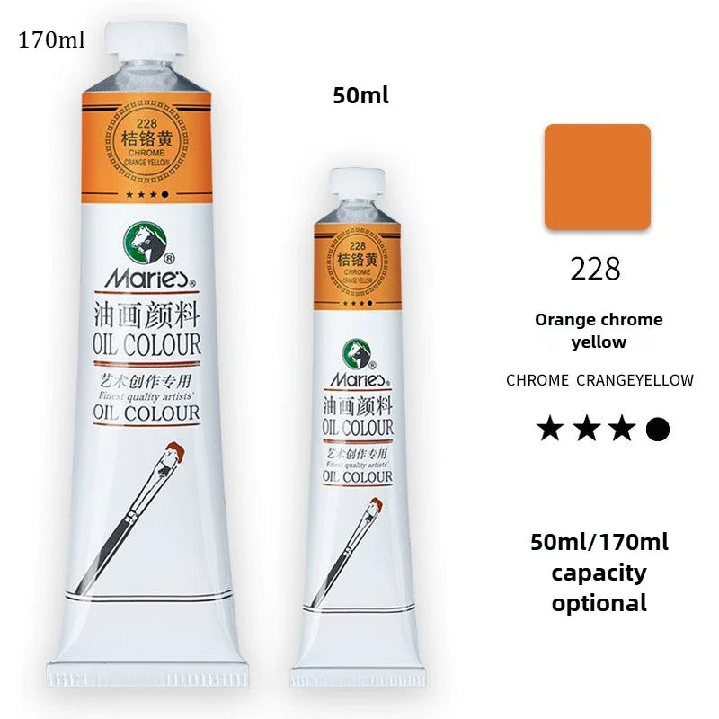 Marie's Oil Paint 170ML Oil Painting Art Creation Pigment Large Oil Paint Paint Single Commonly Used 24 Colors    Home Decor Supply | Online Retail | ShoreShopper.com