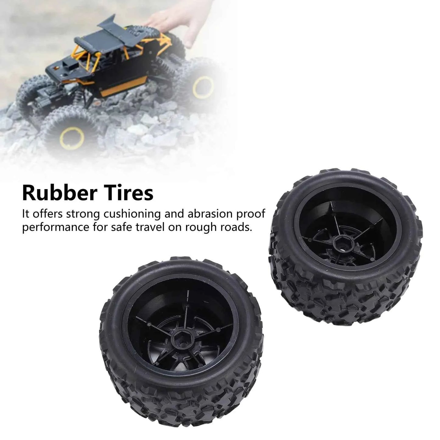 RC Car Tires Rubber 1:18 Brushed RC Car Tires for HS 18301 18302 18303 18304 18311 18312 18313 18314 Brushed RC Car Tires