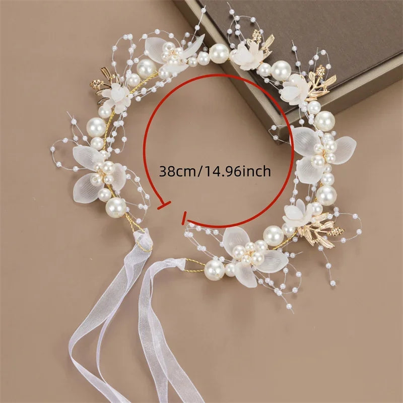 Children's Headwear Elegant Flower Wreath Fairy Crown Headband Princess Children's Hair Birthday Performance Runway Accessories    Your Coastal Marketplace | Shoreshopper.com