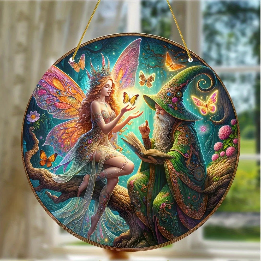 Enchanting Elf Fairy Acrylic Sun Catcher Window Door Display, Seasonal Summer Decor - for Home, Bar, for Daily Christmas Decor    Your Coastal Marketplace | Shoreshopper.com