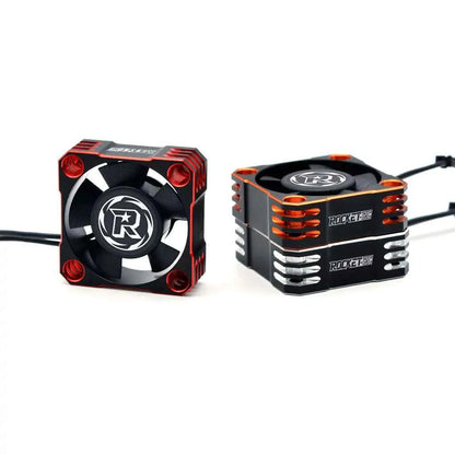 ROCKET-RC 25/30/35/40/50mm V2 Metal Cooling Fan 32000/28000/21000/16000/10000RPM for 1/8 1/10 1/12 RC Car 540/550/3650 Motor ESC