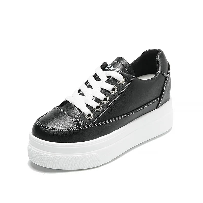 LunaStratus Breathable Platform Sneakers - 8cm Height-Increasing Casual Walking Shoes for Women    Your Coastal Marketplace | Shoreshopper.com