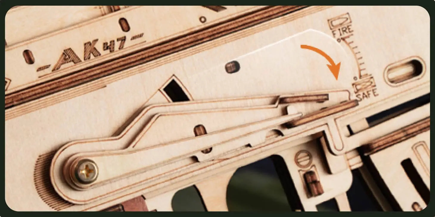 Robotime Rokr Automatic Rifle AK47 3D Wooden Gun Funny DIY Building Block Toys for Kids Adults Justice Guard Wooden PuzzleLQ901    Home Decor Supply | Online Retail | ShoreShopper.com