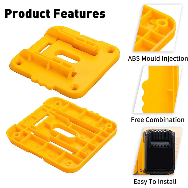 5/10PCS Battery Holder Stand for Dewalt 18V 20V Li-ion Battery,Wall Mount Battery Dock Storage Rack for Dewalt DCB182 DCB203 - ShoreCo.Shop