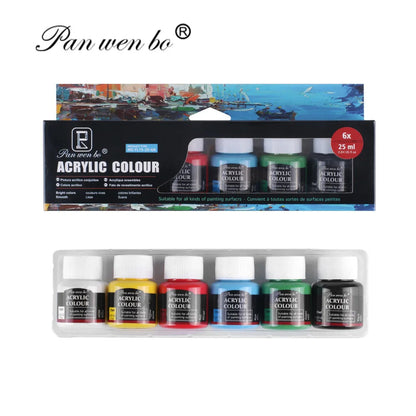 Acrylic Paint Set 6/12 Colors 25ml,Water-Proof Portable Art Rich Pigments for DlY Craft,Drawing,Painting,Canvas, Rock    Home Decor Supply | Online Retail | ShoreShopper.com