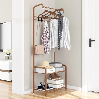 Independent Hanger Brown Metal Shoe Hanger 4 Hooks Clothes Rack Clothes Hangers Coat Hanger Stand Wardrobe Stand    Home Decor Supply | Online Retail | ShoreShopper.com