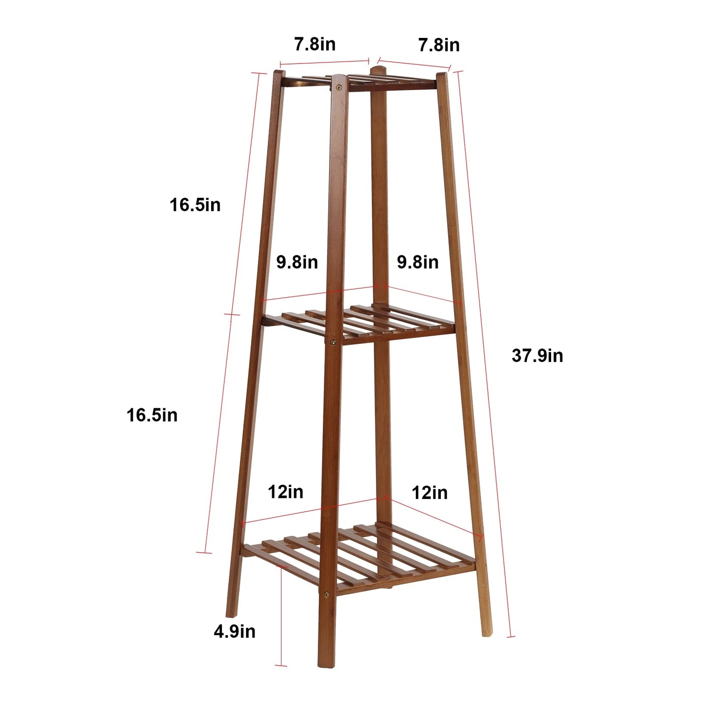 Tiered Bamboo Plant Pot Holder Tall Plant Display Shelf Flower Stand Indoor    Home Decor Supply | Online Retail | ShoreShopper.com
