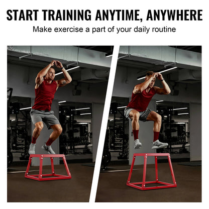 SucceBuy 12/18 Inch  Jump Box Anti-Slip Fitness Exercise Step Up Box For Home Gym Training Conditioning Strength Training    Home Decor Supply | Online Retail | ShoreShopper.com