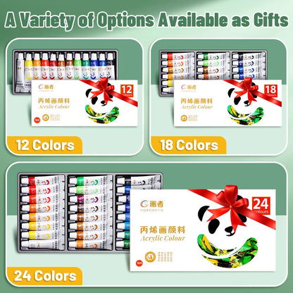 Acrylic Paint Set 12/18/24 Colors 5ml/0.17oz,Water-Proof Portable Art Rich Pigments for DlY Craft,Drawing,Painting,Canvas, Rock    Home Decor Supply | Online Retail | ShoreShopper.com