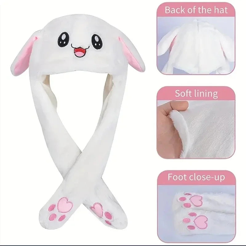 Headwear Daily  Supplies Party Home LED Funny Glowing And Ear Moving Bunny Hat Cap For Women Girls Cosplay Party Holiday Hat    Your Coastal Marketplace | Shoreshopper.com