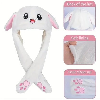 Headwear Daily  Supplies Party Home LED Funny Glowing And Ear Moving Bunny Hat Cap For Women Girls Cosplay Party Holiday Hat    Your Coastal Marketplace | Shoreshopper.com