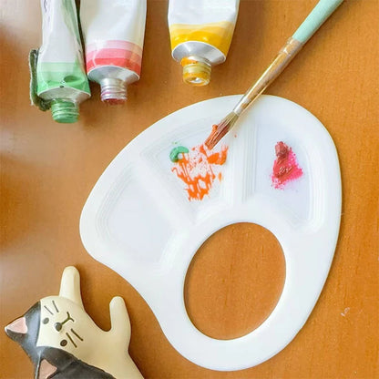 Ergonomic Thumb Palette Petite Paint Palette Smooth Surface for Artists Outdoor Painting Home Crafts School Art Classes    Home Decor Supply | Online Retail | ShoreShopper.com