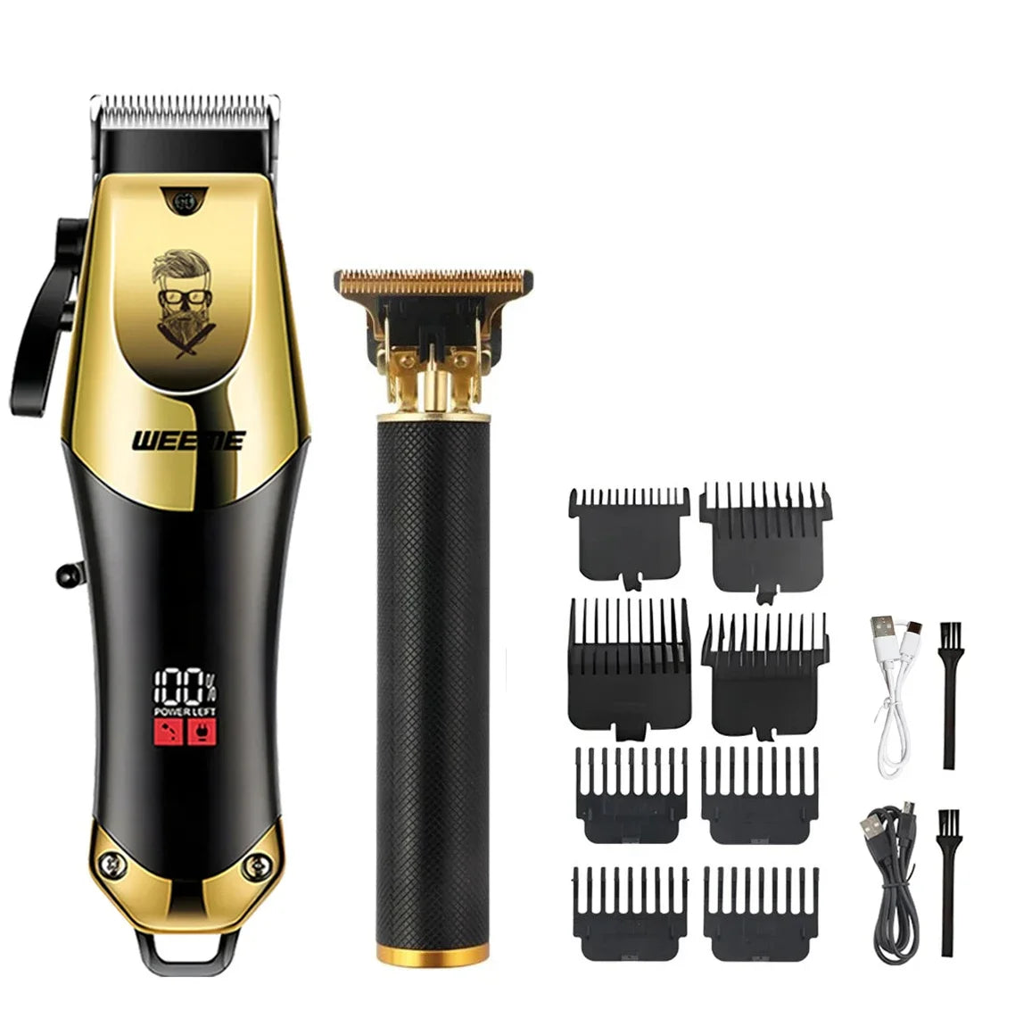 Adjustable Hair Trimmer T9 Vintage Hair Clipper Electric Beard Trimmer Hair Length Adjustable Haircut Machine Kit Boyfriend Gift - ShoreCo.Shop