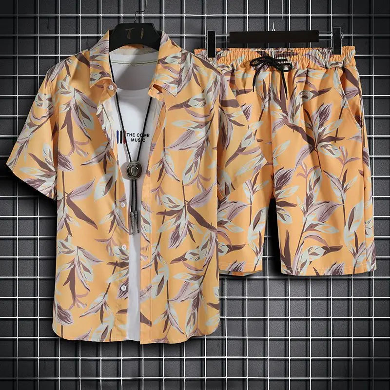 Beach Clothes For Men 2 Piece Set Quick Dry Hawaiian Shirt and Shorts Set Men Fashion Clothing Printing Casual Outfits Summer    Your Coastal Marketplace | Shoreshopper.com