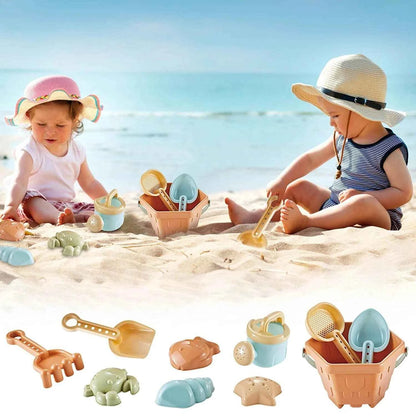 Baby Beach Toys Children Outdoor Games Sand Play Set Infants Digging Sand Plastic Shovels Buckets Water Play Beach Toys for Kids