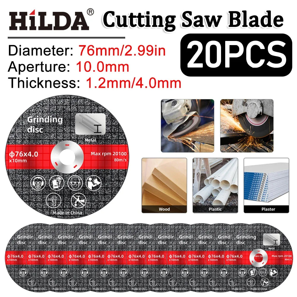 1-20PCS 76mm Saw Blade Electric Grinding Cutting Disc Rotary Tool Metal Cutter Power Wood Cutting Electric Grinder Accessories    Home Decor Supply | Online Retail | ShoreShopper.com