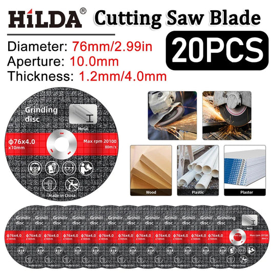 1-20PCS 76mm Saw Blade Electric Grinding Cutting Disc Rotary Tool Metal Cutter Power Wood Cutting Electric Grinder Accessories    Home Decor Supply | Online Retail | ShoreShopper.com