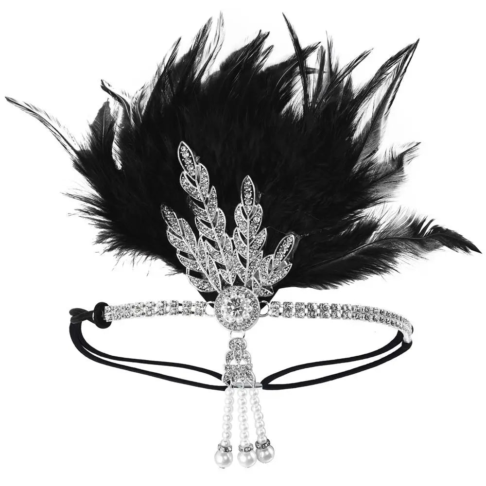 Gatsby Cosplay Dress Headwear Tassels Sequin Masquerade Party Hair Accessories Feather Headwear Korean Style Headband    Your Coastal Marketplace | Shoreshopper.com